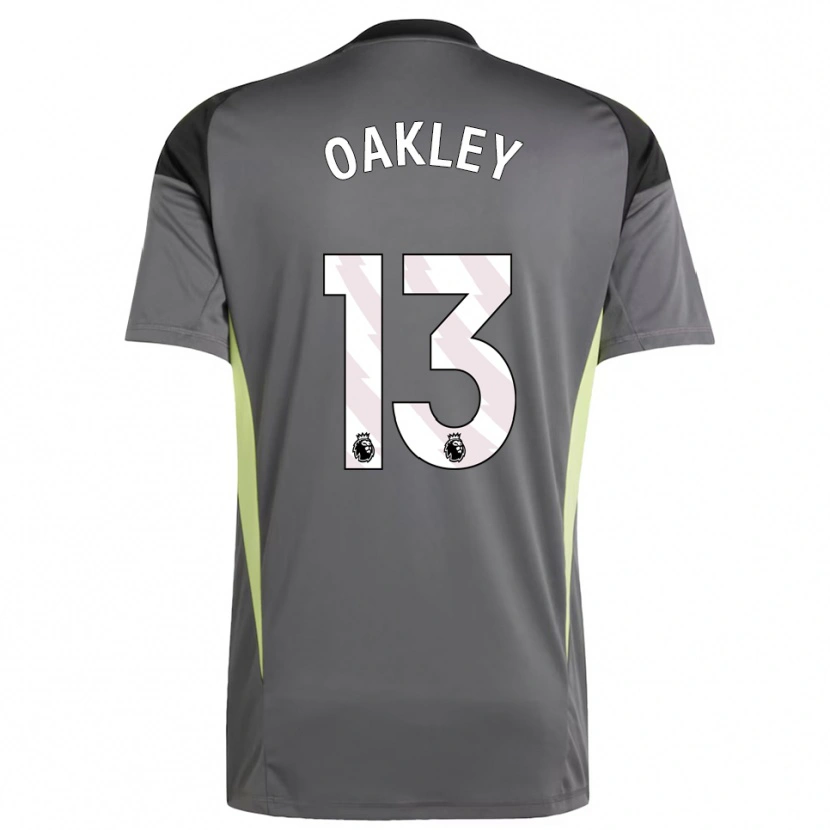 Danxen Kinderen Rhys Oakley #13 Donkergrijs Zwart Keepersshirt 2025/26 T-Shirt