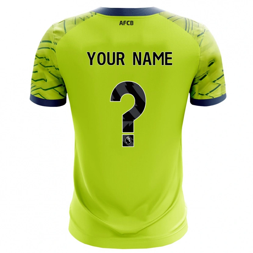 Danxen Kinderen AFC Bournemouth Groen Geel Keepersshirt 2025/26 T-Shirt