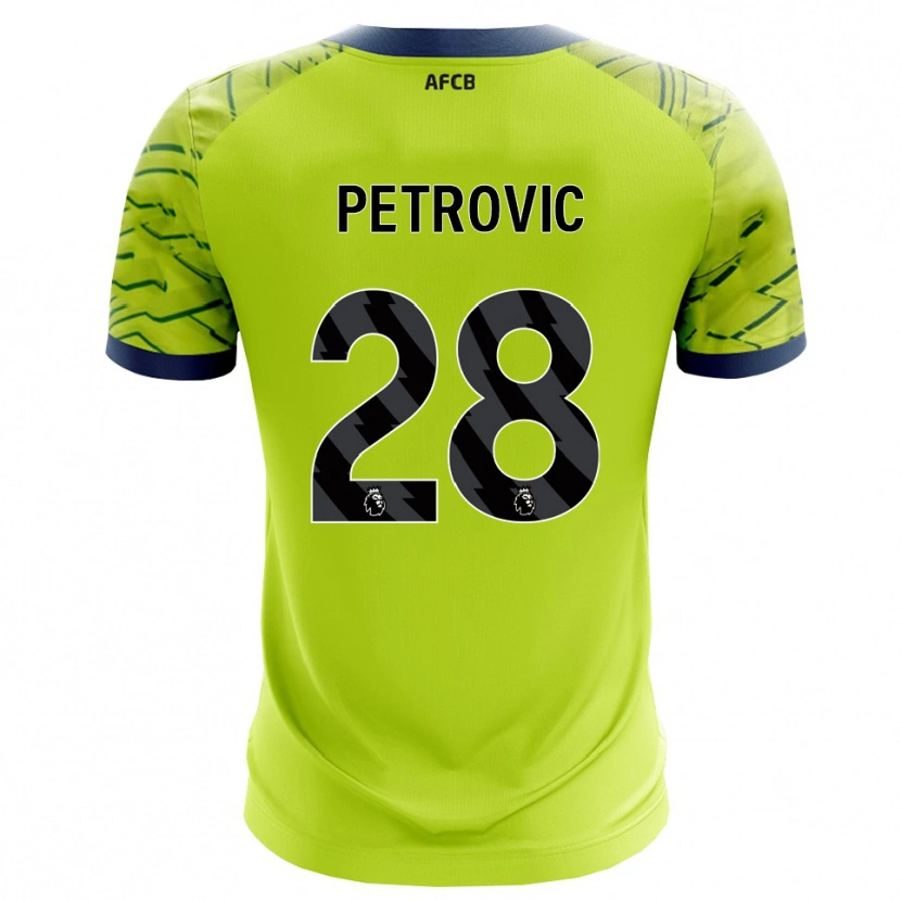 Danxen Kinderen Djordje Petrovic #28 Groen Geel Keepersshirt 2025/26 T-Shirt