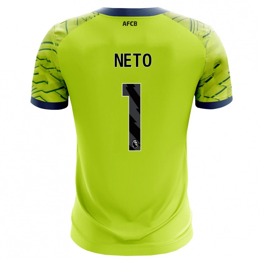 Danxen Kinderen Neto #1 Groen Geel Keepersshirt 2025/26 T-Shirt
