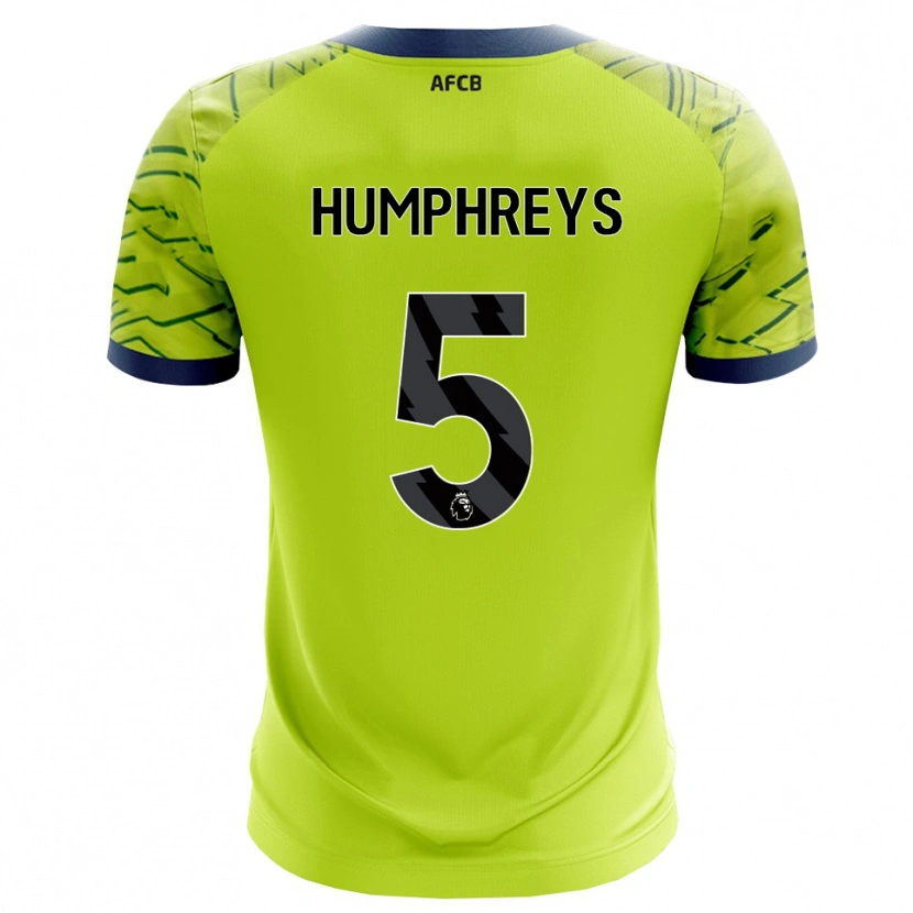 Danxen Kinderen Holly Humphreys #5 Groen Geel Keepersshirt 2025/26 T-Shirt