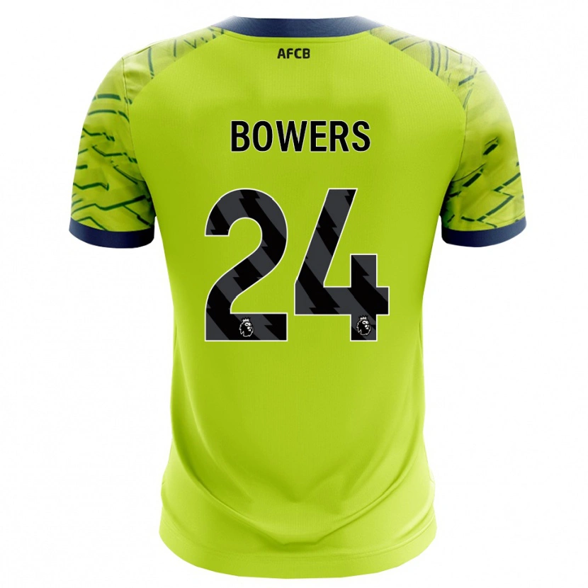 Danxen Kinderen Kelci Bowers #24 Groen Geel Keepersshirt 2025/26 T-Shirt
