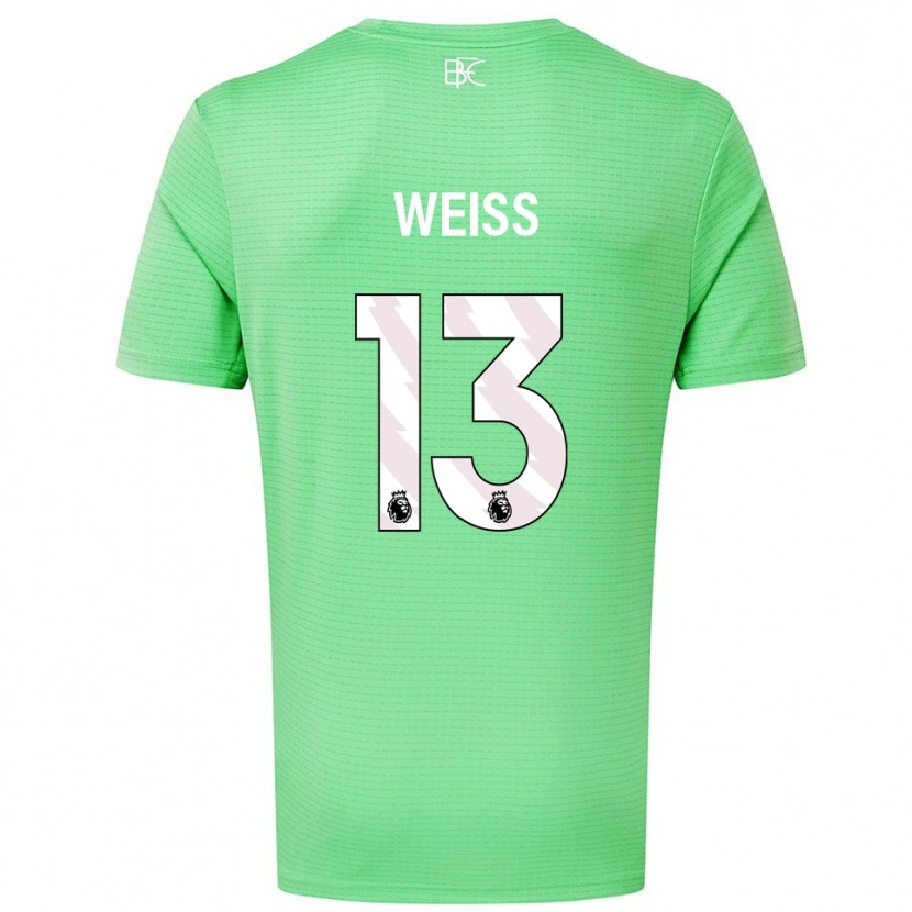 Danxen Kinderen Max Weiß #13 Medium Groen Keepersshirt 2025/26 T-Shirt