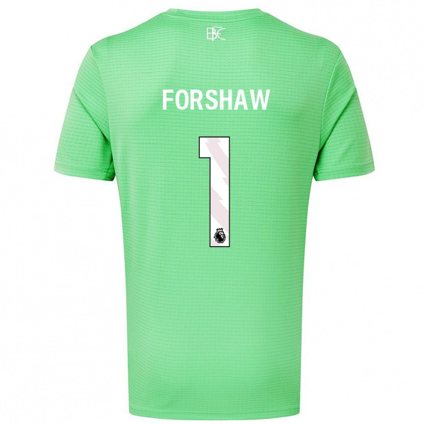 Danxen Kinderen Lewis Forshaw #1 Medium Groen Keepersshirt 2025/26 T-Shirt