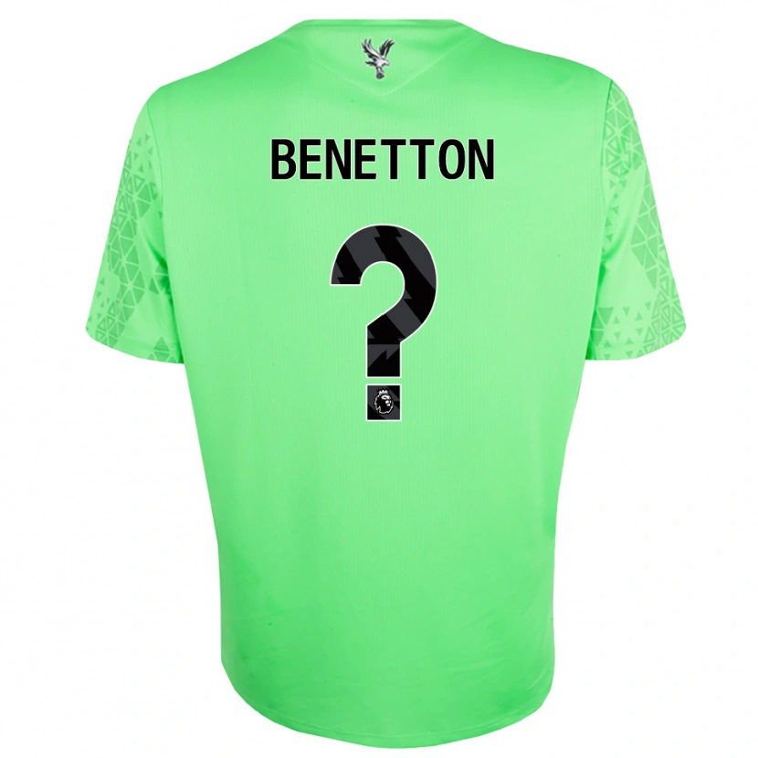Danxen Kinderen Lucca Benetton #0 Groen Zwart Keepersshirt 2025/26 T-Shirt