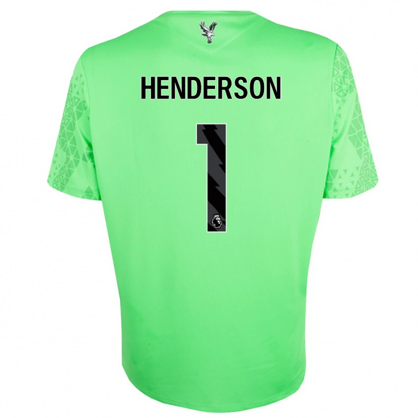 Danxen Kinderen Dean Henderson #1 Groen Zwart Keepersshirt 2025/26 T-Shirt
