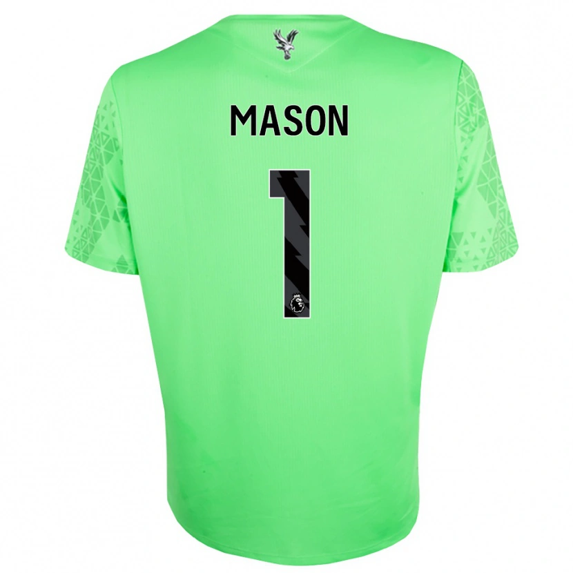 Danxen Kinderen Jack Mason #1 Groen Zwart Keepersshirt 2025/26 T-Shirt