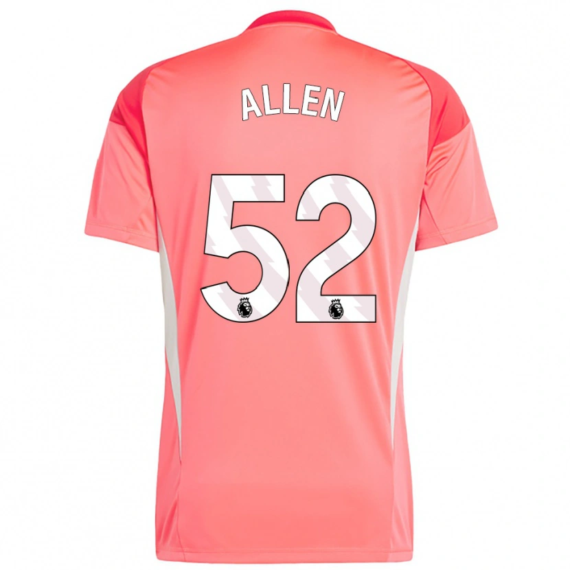 Danxen Kinderen Michael Allen #52 Rood Wit Keepersshirt 2025/26 T-Shirt