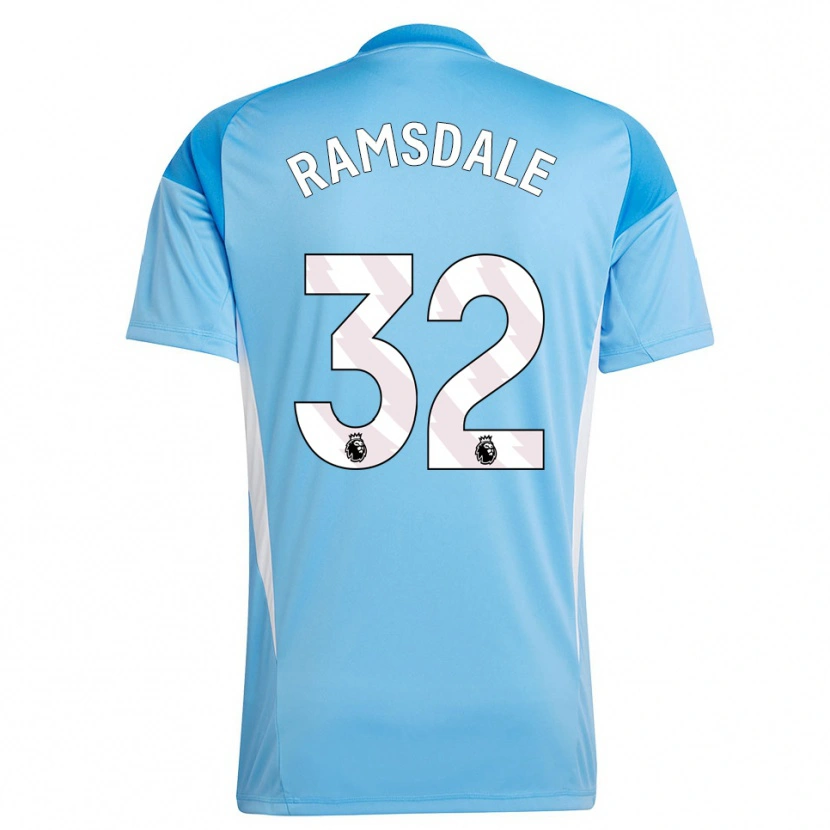 Danxen Kinderen Aaron Ramsdale #32 Blauw Wit Keepersshirt 2025/26 T-Shirt