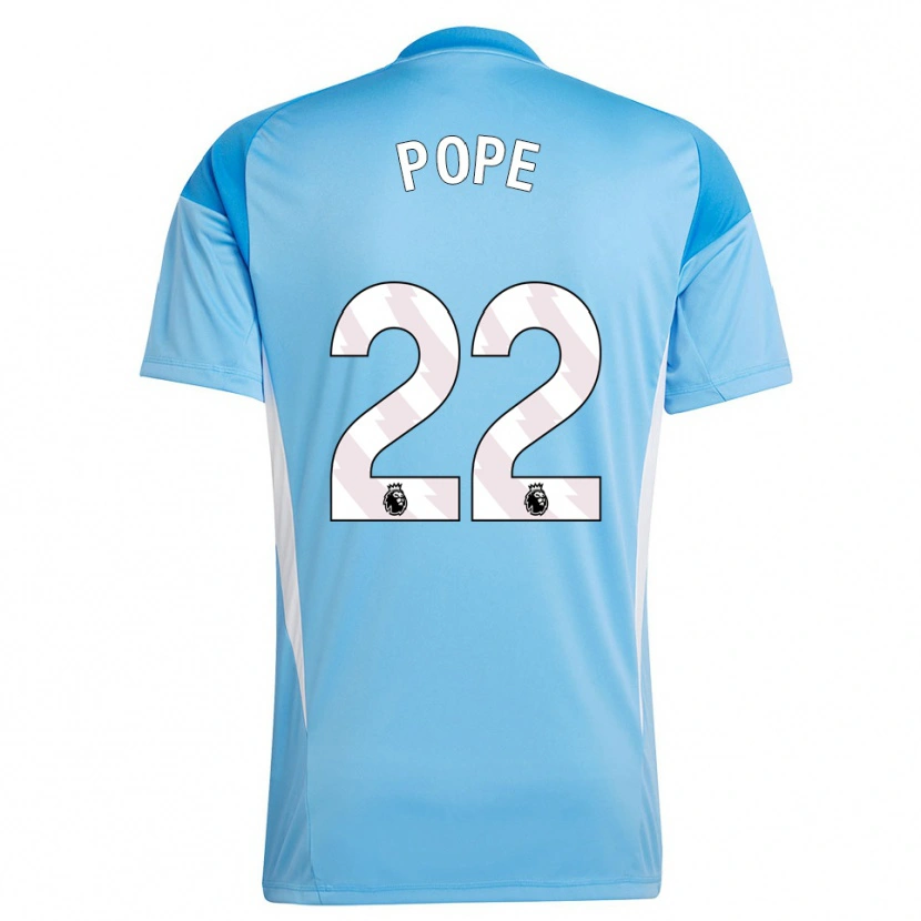Danxen Kinderen Nick Pope #22 Blauw Wit Keepersshirt 2025/26 T-Shirt