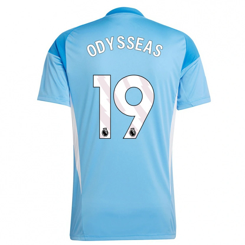 Danxen Kinderen Odysseas Vlachodimos #19 Blauw Wit Keepersshirt 2025/26 T-Shirt