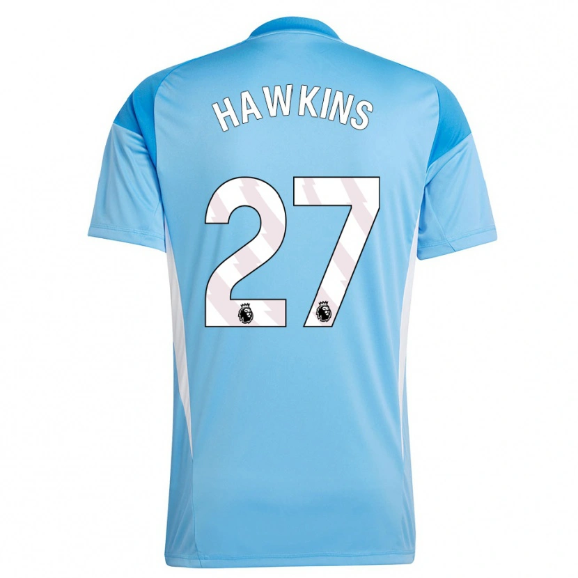 Danxen Kinderen Hannah Hawkins #27 Blauw Wit Keepersshirt 2025/26 T-Shirt