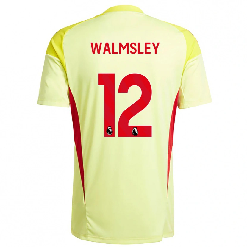 Danxen Kinderen Joseph Walmsley #12 Lichtgeel Oranje Keepersshirt 2025/26 T-Shirt