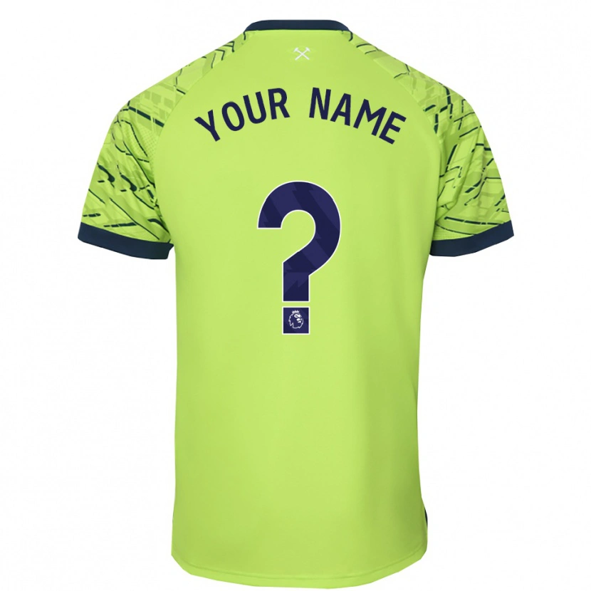 Danxen Kinderen West Ham United Fluorescerend Groen Keepersshirt 2025/26 T-Shirt