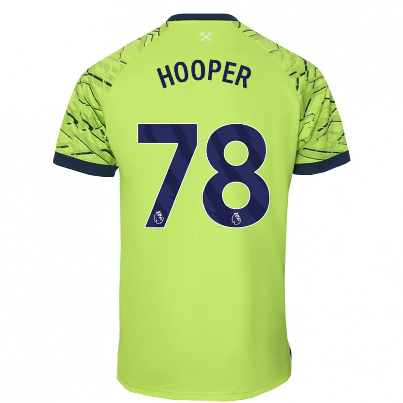Danxen Kinderen Finley Hooper #78 Fluorescerend Groen Keepersshirt 2025/26 T-Shirt