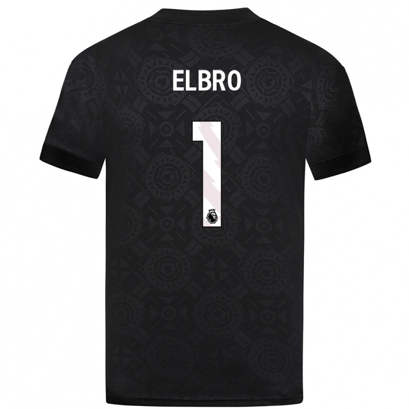 Danxen Kinderen Maddie Elbro #1 Zwart Wit Keepersshirt 2025/26 T-Shirt