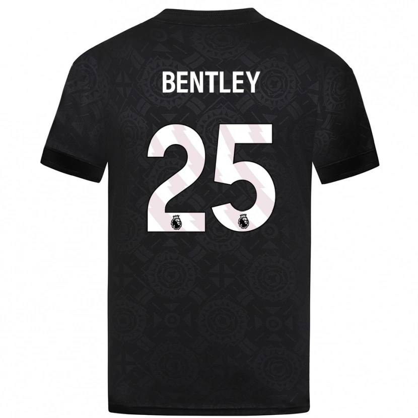 Danxen Kinderen Daniel Bentley #25 Zwart Wit Keepersshirt 2025/26 T-Shirt