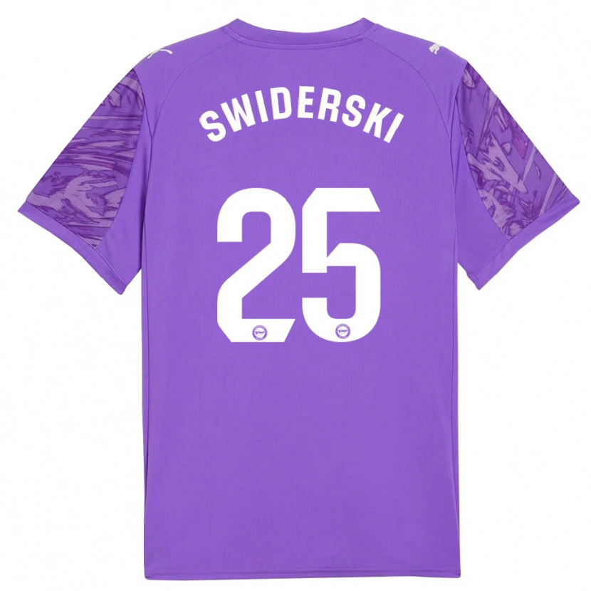 Danxen Kinderen Grégoire Swiderski #25 Paars Wit Keepersshirt 2025/26 T-Shirt