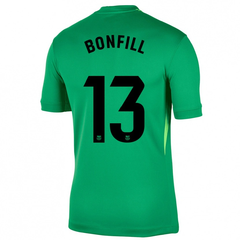 Danxen Kinderen Max Bonfill #13 Groen Zwart Keepersshirt 2025/26 T-Shirt