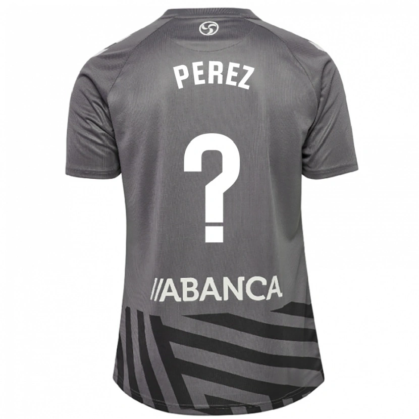 Danxen Kinderen Iván Pérez #0 Donkergrijs Zwart Keepersshirt 2025/26 T-Shirt