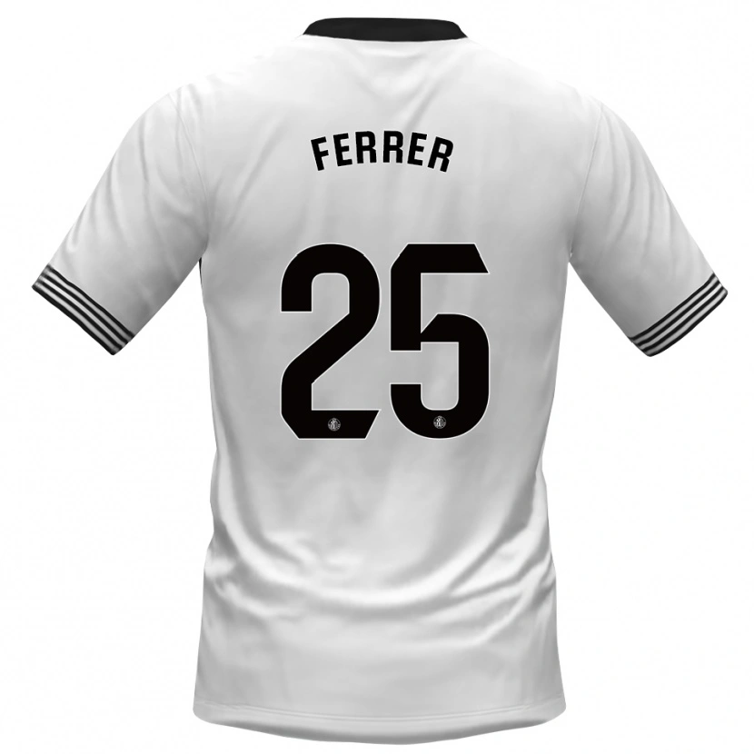 Danxen Kinderen Diego Ferrer #25 Wit Zwart Keepersshirt 2025/26 T-Shirt