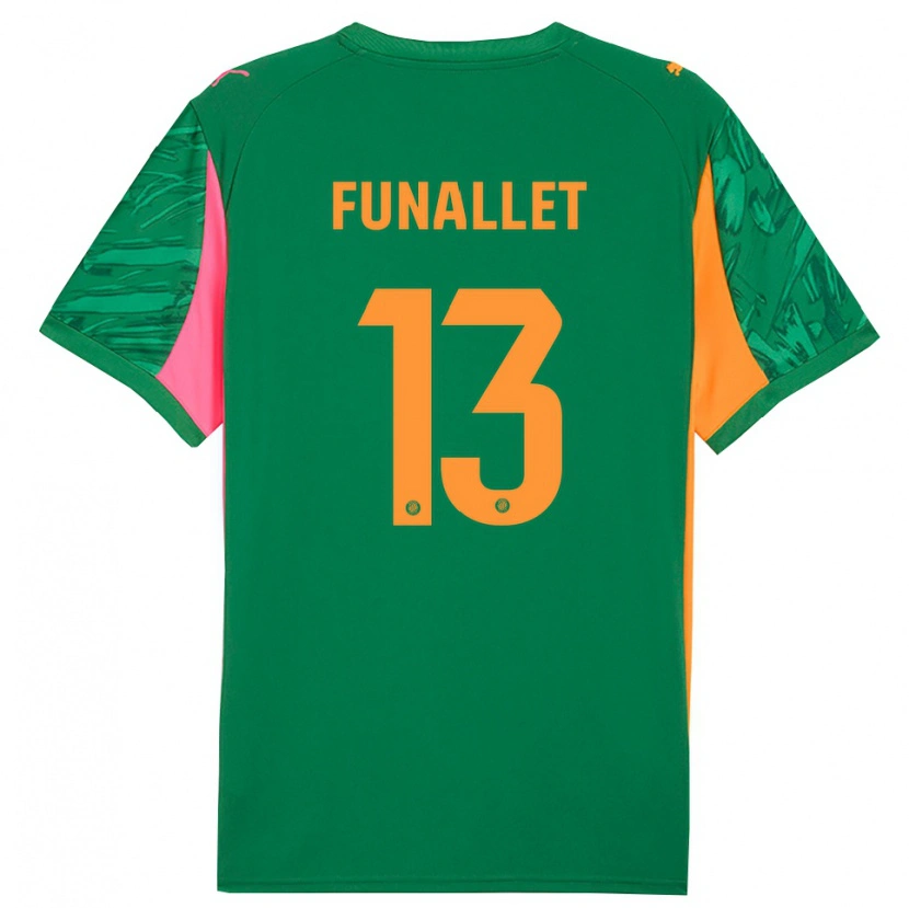 Danxen Kinderen Pau Funallet #13 Groen Oranje Keepersshirt 2025/26 T-Shirt