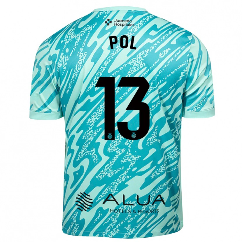 Danxen Kinderen Joan Pol #13 Cyaan Zwart Keepersshirt 2025/26 T-Shirt