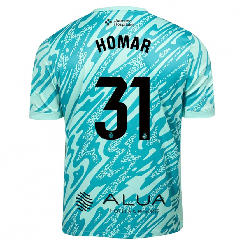 Danxen Kinderen Gaspar Homar #31 Cyaan Zwart Keepersshirt 2025/26 T-Shirt
