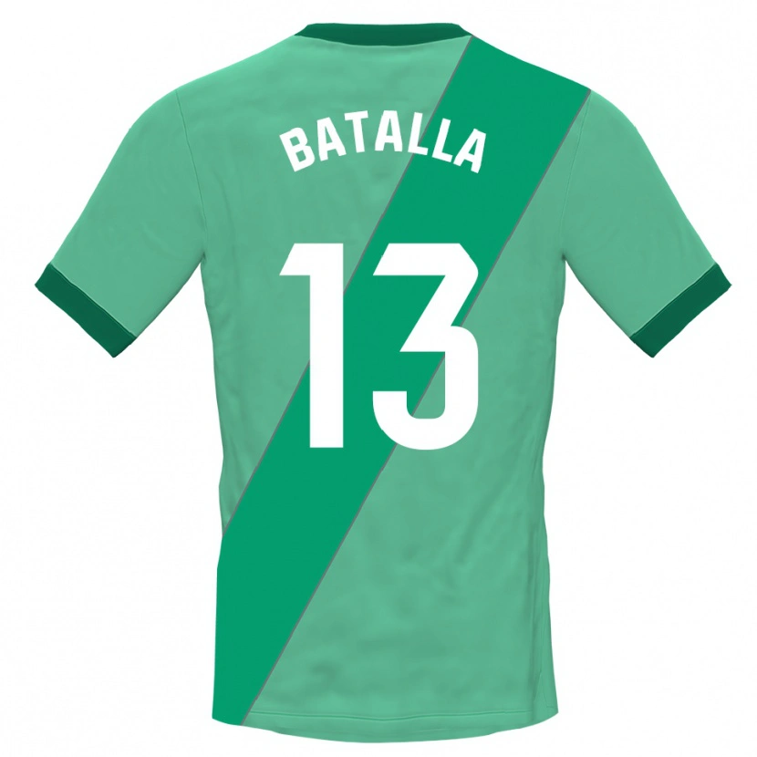 Danxen Kinderen Augusto Batalla #13 Groen Zwart Keepersshirt 2025/26 T-Shirt