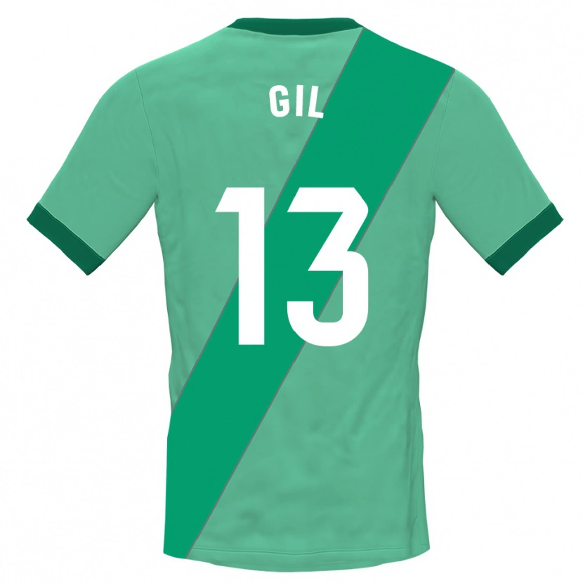 Danxen Kinderen Juanpe Gil #13 Groen Zwart Keepersshirt 2025/26 T-Shirt