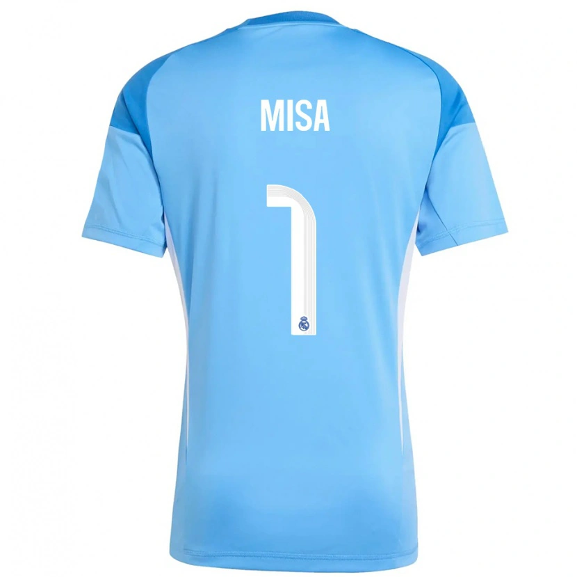 Danxen Kinderen Misa Rodríguez #1 Hemelsblauw Wit Keepersshirt 2025/26 T-Shirt