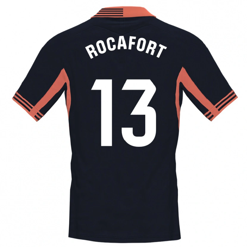 Danxen Kinderen Rodrigo Rocafort #13 Zwart Wit Oranje Keepersshirt 2025/26 T-Shirt
