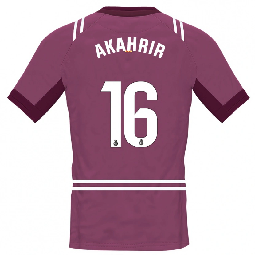 Danxen Kinderen Mohamed Akahrir #16 Bordeaux Wit Keepersshirt 2025/26 T-Shirt