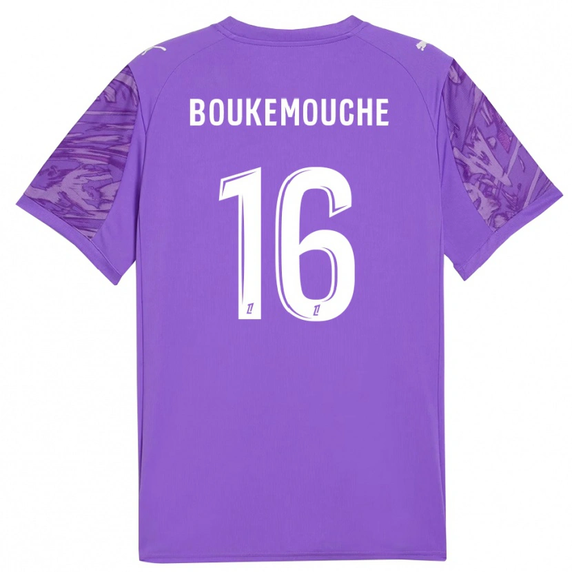 Danxen Kinderen Amine Boukemouche #16 Lila Wit Keepersshirt 2025/26 T-Shirt