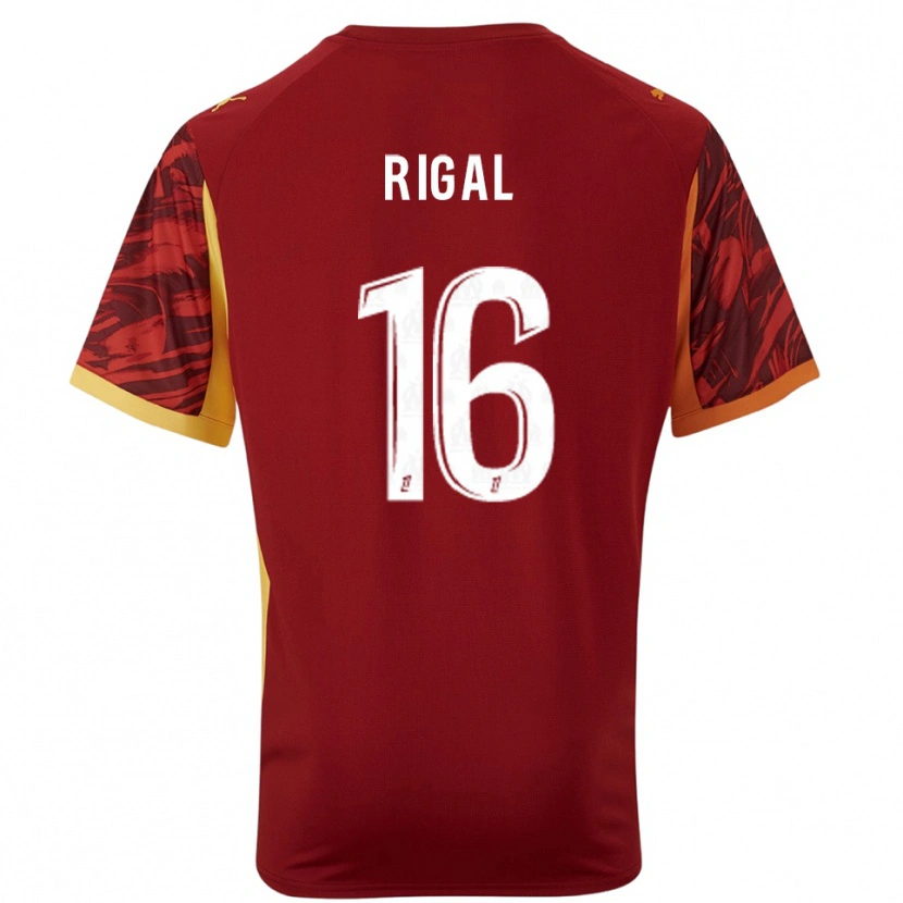 Danxen Kinderen Pablo Rigal #16 Bordeaux Bruin Keepersshirt 2025/26 T-Shirt
