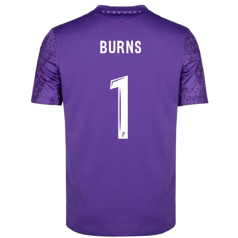 Danxen Kinderen Emily Burns #1 Paars Wit Keepersshirt 2025/26 T-Shirt