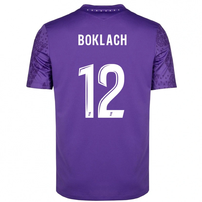 Danxen Kinderen Kateryna Boklach #12 Paars Wit Keepersshirt 2025/26 T-Shirt