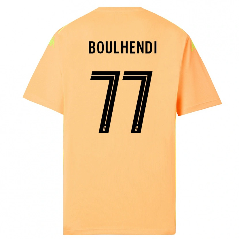 Danxen Kinderen Teddy Boulhendi #77 Licht Oranje Zwart Keepersshirt 2025/26 T-Shirt