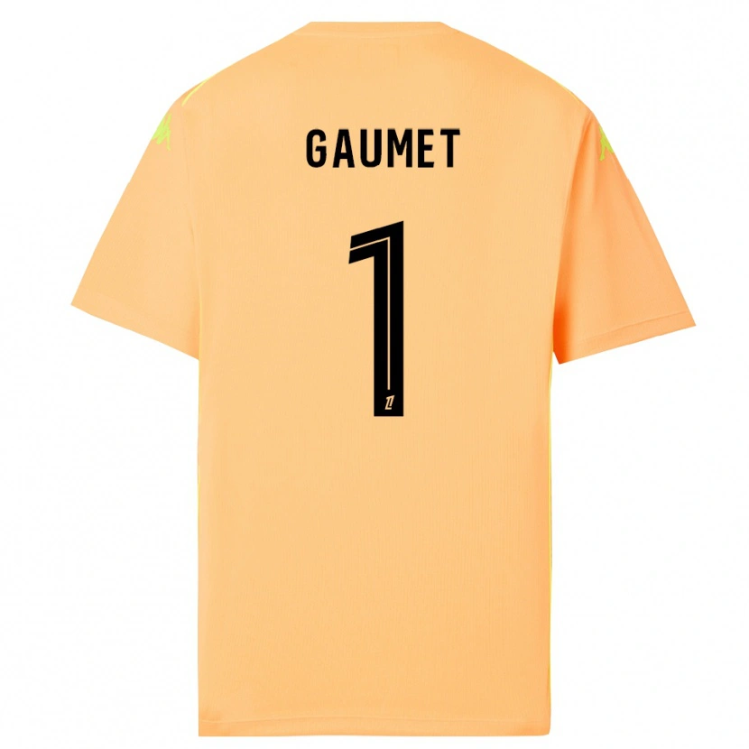 Danxen Kinderen Noa Gaumet #1 Licht Oranje Zwart Keepersshirt 2025/26 T-Shirt