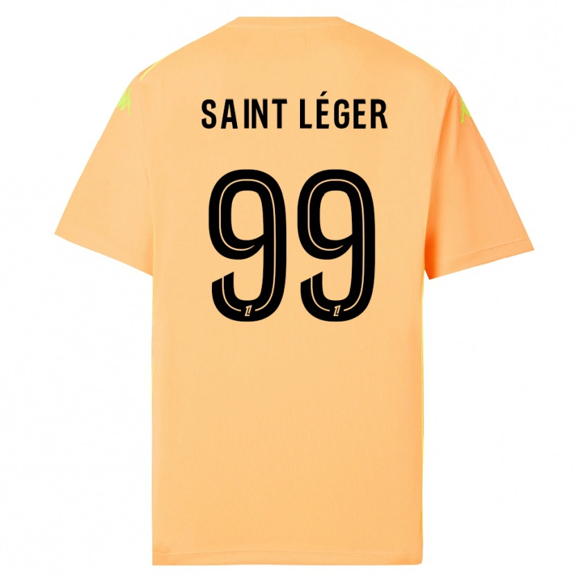 Danxen Kinderen Maureen Saint Léger #99 Licht Oranje Zwart Keepersshirt 2025/26 T-Shirt