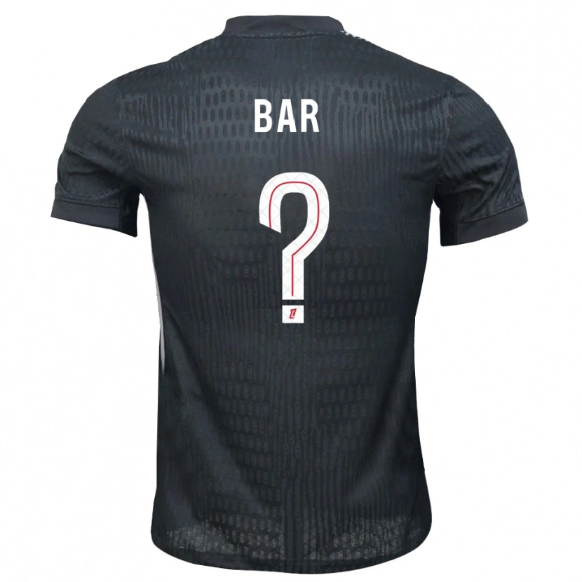 Danxen Kinderen Arthur Bar #0 Donkergrijs Zwart Keepersshirt 2025/26 T-Shirt