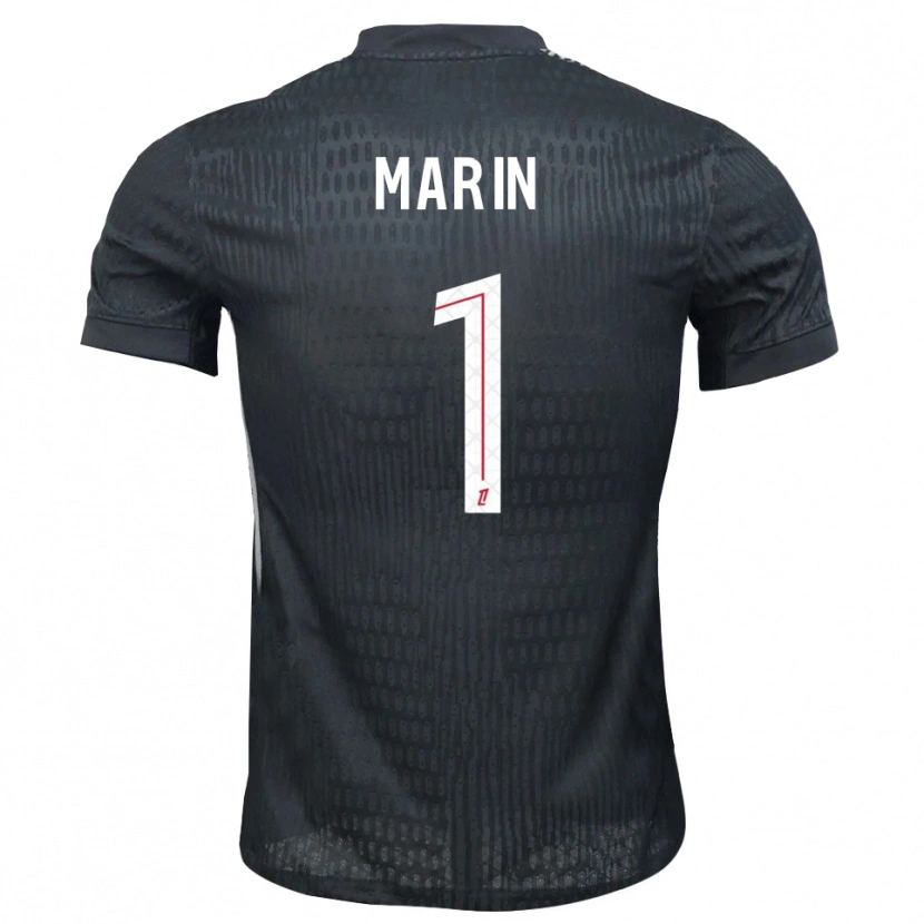 Danxen Kinderen Renato Marin #1 Donkergrijs Zwart Keepersshirt 2025/26 T-Shirt