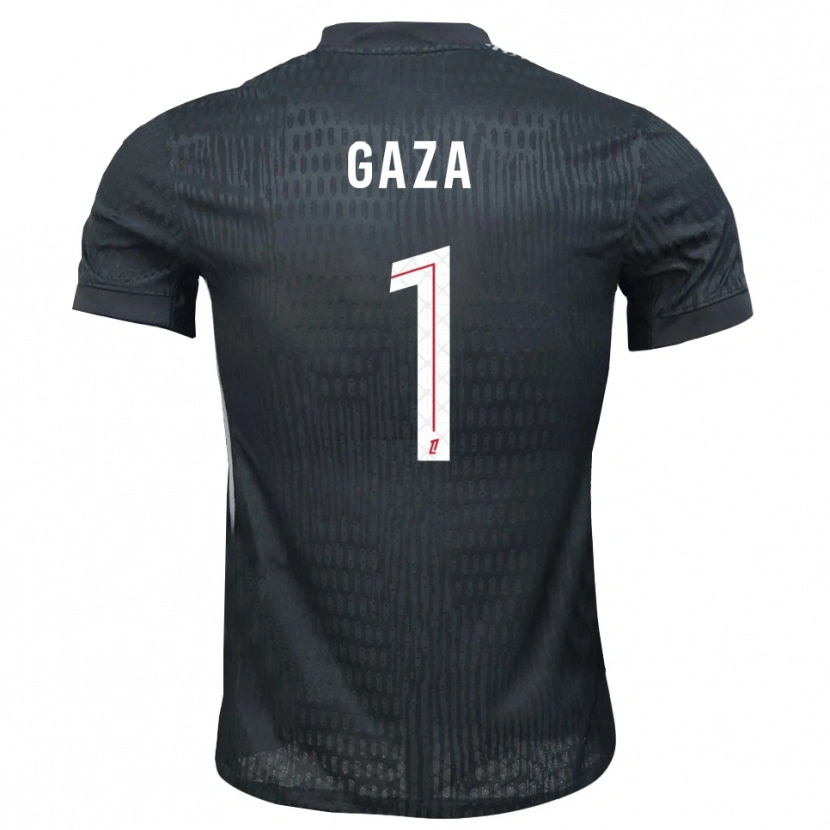 Danxen Kinderen Johnny Gaza #1 Donkergrijs Zwart Keepersshirt 2025/26 T-Shirt