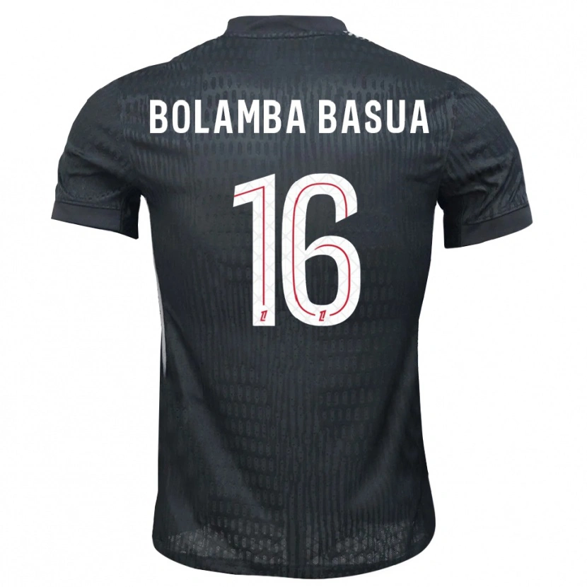 Danxen Kinderen Kévin Bolamba Basua #16 Donkergrijs Zwart Keepersshirt 2025/26 T-Shirt