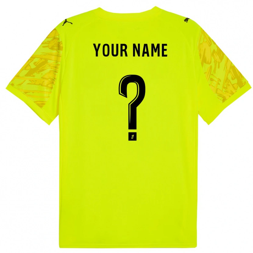 Danxen Kinderen Stade Reims Fluorescerend Groen Geel Keepersshirt 2025/26 T-Shirt