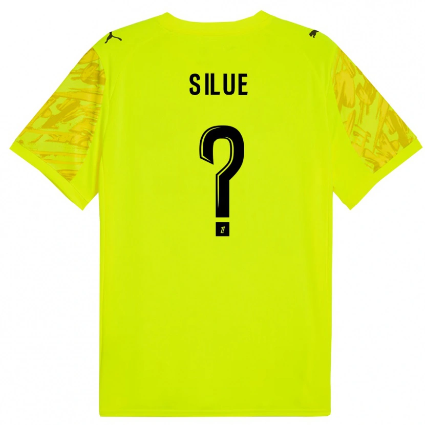 Danxen Kinderen Ange Silue #0 Fluorescerend Groen Geel Keepersshirt 2025/26 T-Shirt
