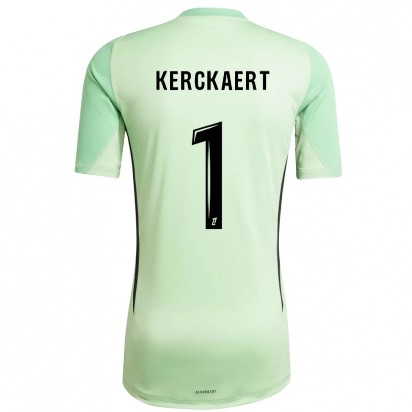 Danxen Kinderen Gabriel Kerckaert #1 Lichtgroen Zwart Keepersshirt 2025/26 T-Shirt