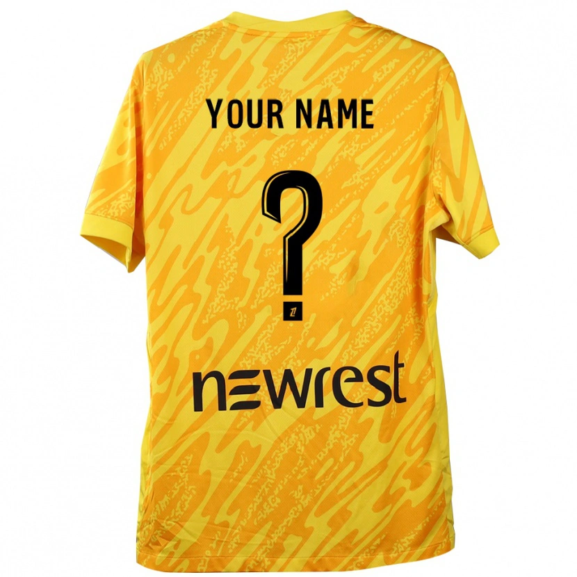 Danxen Kinderen Toulouse Geel Zwart Keepersshirt 2025/26 T-Shirt