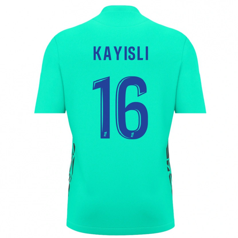 Danxen Kinderen Mehmet Kayisli #16 Aquamarijn Blauw Keepersshirt 2025/26 T-Shirt
