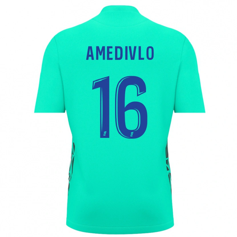 Danxen Kinderen Rayann Amedivlo #16 Aquamarijn Blauw Keepersshirt 2025/26 T-Shirt